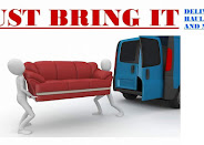 JUST BRING IT moving and delivery brand artwork